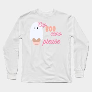 Cap boo ccino please Long Sleeve T-Shirt